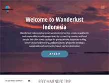 Tablet Screenshot of idwanderlust.com